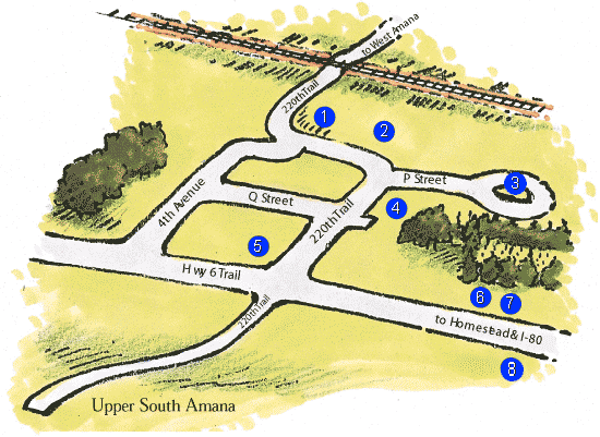 Click on the circles below for more information about these businesses.